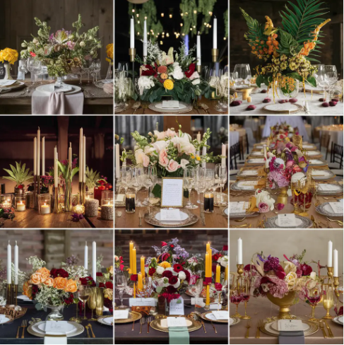 centerpieces at wedding receptions nyt